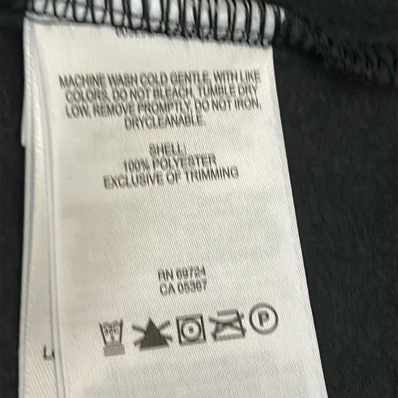 New Columbia Youth Size XL Black Fleece Full Front Zip Closure Jacket - Picture 7 of 8